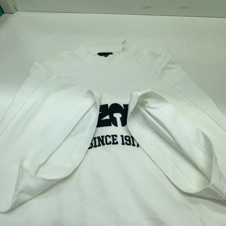 Balenciaga Balenciaga White Logo Print Short Sleeve T-Shirt 0079 Size XS / US 0-2 / IT 36-38 - 6 Thumbnail