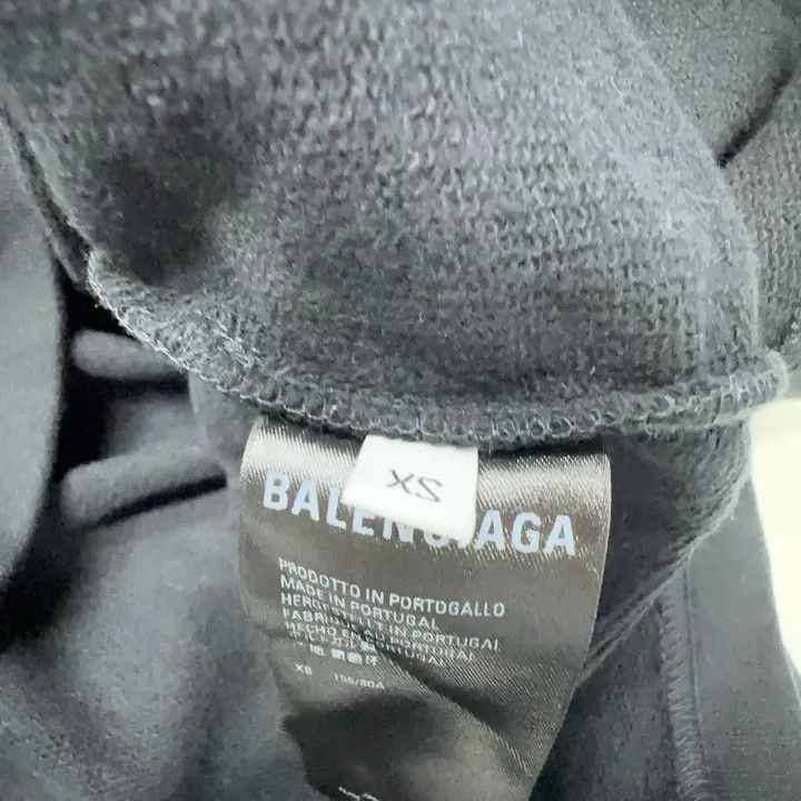 Balenciaga Balenciaga Women's Black Fleece Sweatshirt with Crystal Art 0079 Size XS / US 0-2 / IT 36-38 - 4 Thumbnail