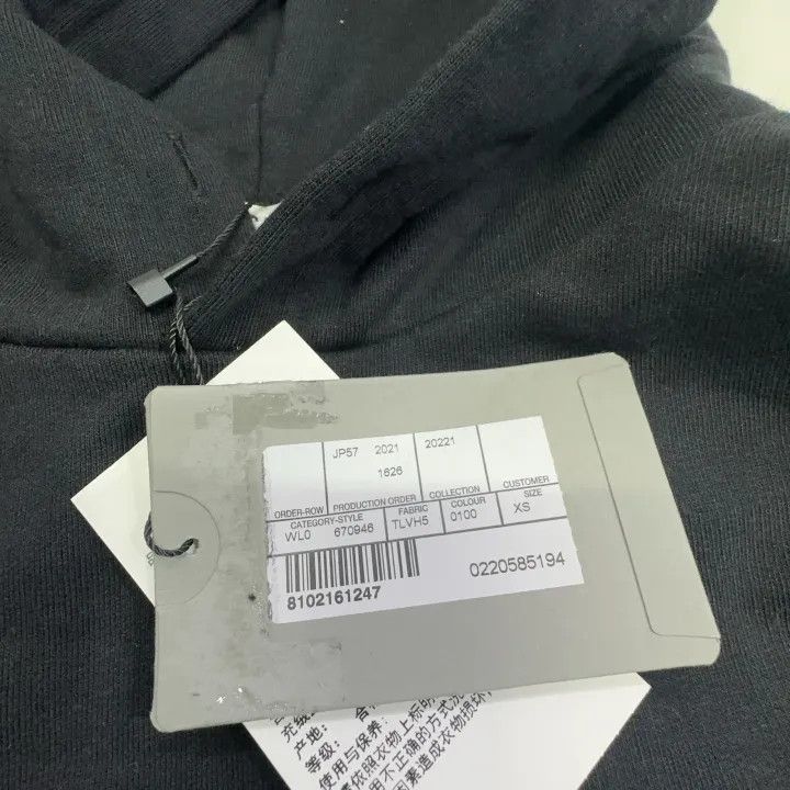 Balenciaga Balenciaga SS22 Black Crystal Art Hoodie 0079 Size XS / US 0-2 / IT 36-38 - 4 Thumbnail