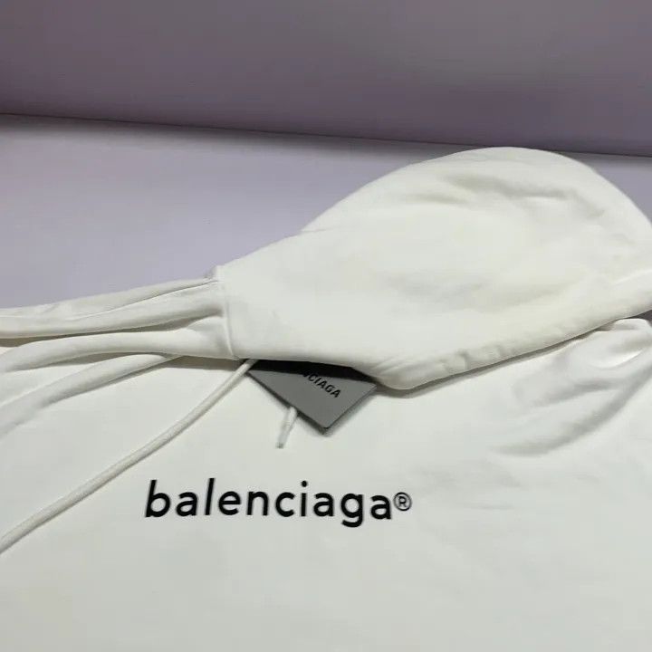 Balenciaga Balenciaga Logo Hooded Sweatshirt for Women 0079 Size S / US 4 / IT 40 - 5 Thumbnail