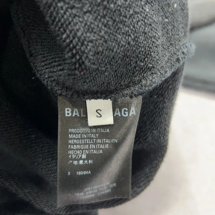 Balenciaga Balenciaga Black Crew Hooded Sweatshirt for Women 0079 Size S / US 4 / IT 40 - 3 Thumbnail