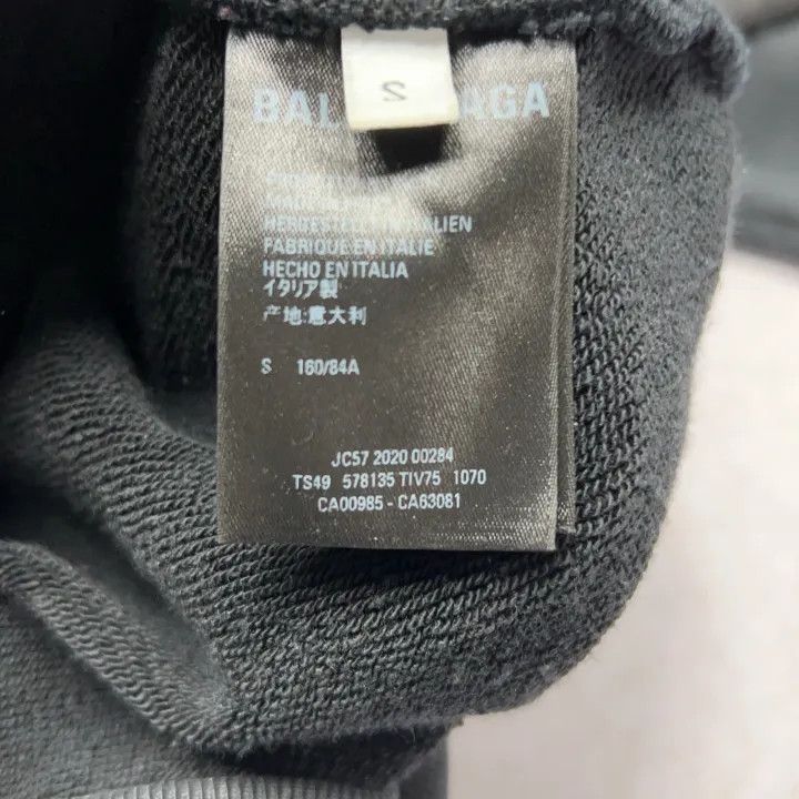 Balenciaga Balenciaga Black Crew Hooded Sweatshirt for Women 0079 Size S / US 4 / IT 40 - 4 Thumbnail