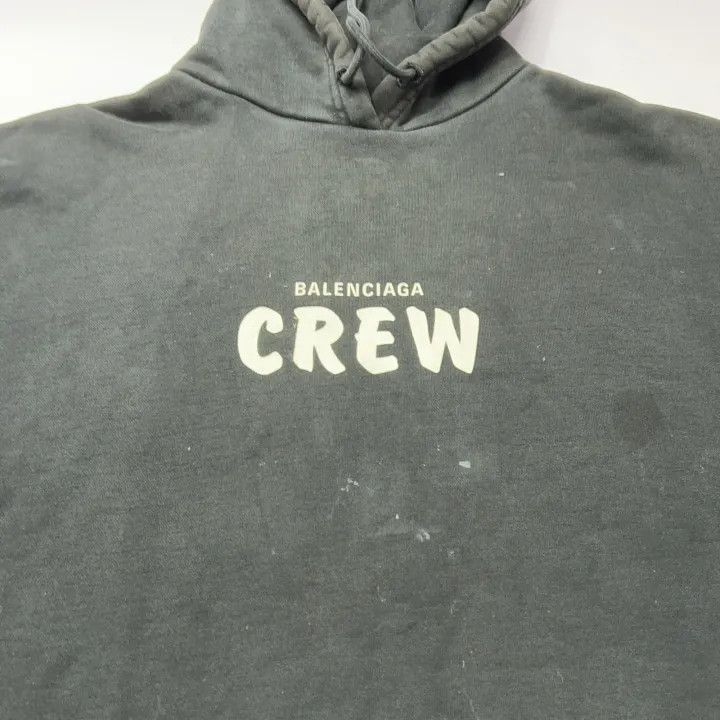 Balenciaga Balenciaga Black Crew Hooded Sweatshirt for Women 0079 Size S / US 4 / IT 40 - 9 Thumbnail