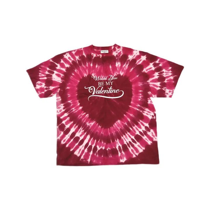 Balenciaga Balenciaga SS22 Tie-Dye Heart T-Shirt for Women 0079 Size XS / US 0-2 / IT 36-38 - 2 Thumbnail