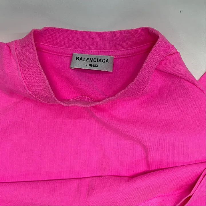 Balenciaga Balenciaga Pink Logo T-Shirt for Women 0079 Size XS / US 0-2 / IT 36-38 - 5 Thumbnail