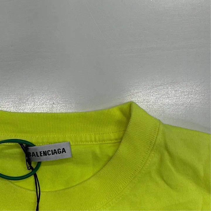 Balenciaga Balenciaga Yellow Print Short Sleeve T-Shirt 0079 Size XL / US 12-14 / IT 48-50 - 3 Thumbnail
