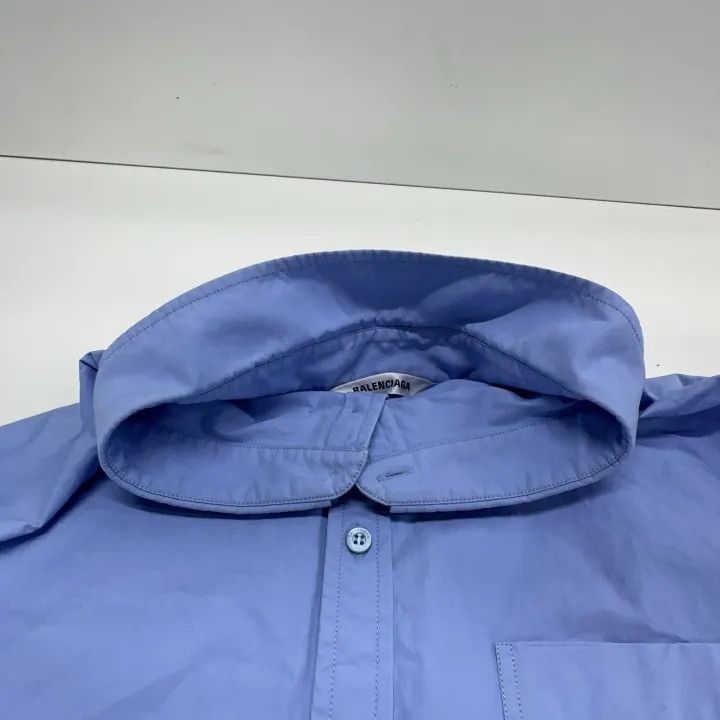 Balenciaga Balenciaga Blue Pocket Button-Up Shirt 0079 Size S / US 4 / IT 40 - 4 Thumbnail