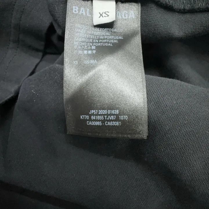 Balenciaga Balenciaga Black Logo T-shirt for Women 0079 Size XS / US 0-2 / IT 36-38 - 4 Thumbnail