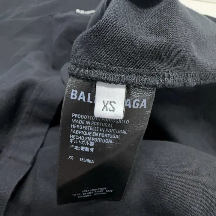 Balenciaga Balenciaga Black Logo T-shirt for Women 0079 Size XS / US 0-2 / IT 36-38 - 3 Thumbnail