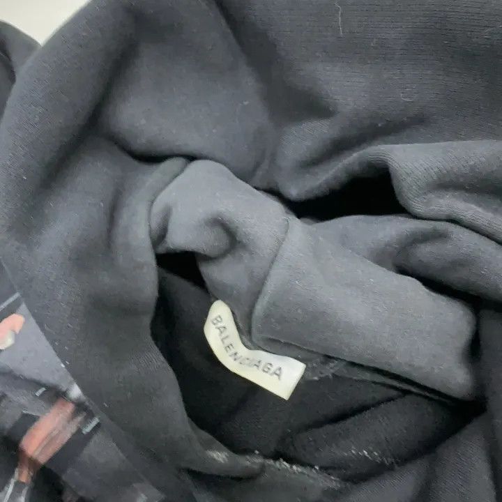 Balenciaga Balenciaga Hooded Sweatshirt with Portrait Print 0079 Size S / US 4 / IT 40 - 5 Thumbnail