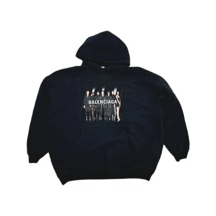Balenciaga Balenciaga Hooded Sweatshirt with Portrait Print 0079 Size S / US 4 / IT 40 - 2 Thumbnail
