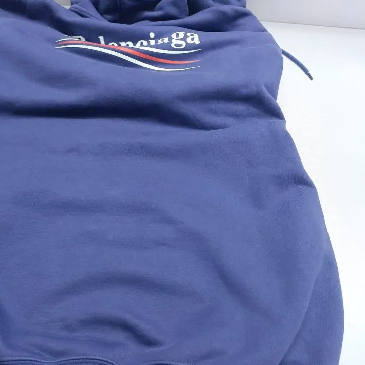 Balenciaga Balenciaga Wave Logo Loose Hoodie for Women 0079 Size XS / US 0-2 / IT 36-38 - 7 Thumbnail