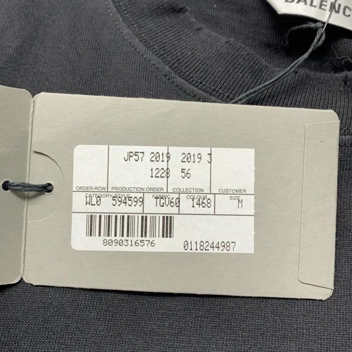 Balenciaga Balenciaga I Love U Print Short Sleeve T-Shirt 0079 Size M / US 6-8 / IT 42-44 - 3 Thumbnail