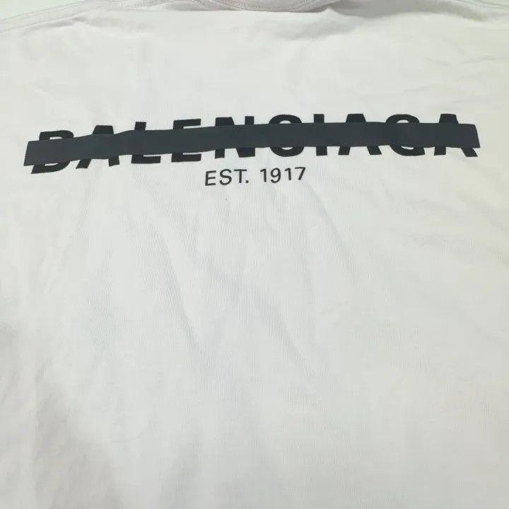 Balenciaga Balenciaga FW22 Logo Print Loose-Fit T-Shirt 0079 Size XXS / US 00 / IT 34 - 5 Thumbnail