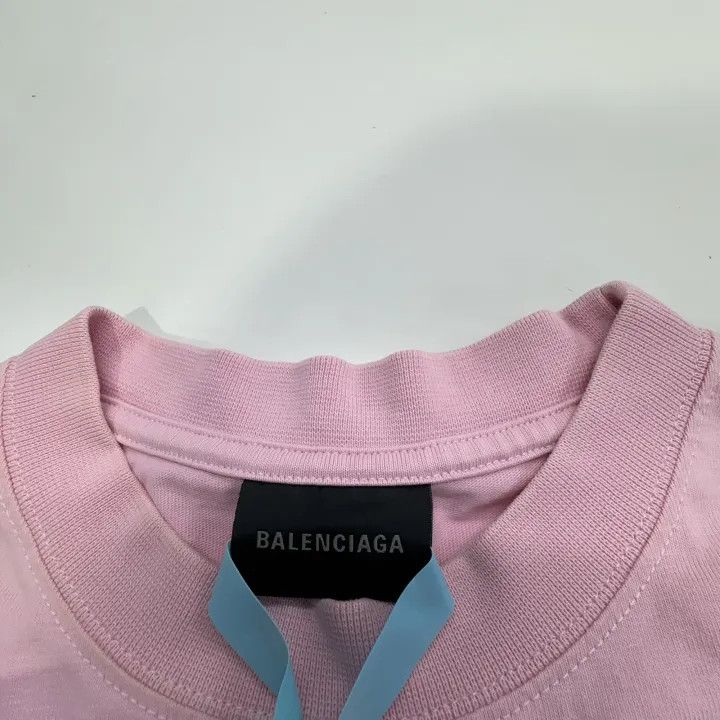 Balenciaga Balenciaga Pink Graphic Short Sleeve T-Shirt 0079 Size M / US 6-8 / IT 42-44 - 6 Thumbnail