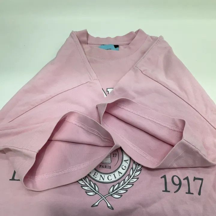 Balenciaga Balenciaga Pink Graphic Short Sleeve T-Shirt 0079 Size M / US 6-8 / IT 42-44 - 8 Thumbnail