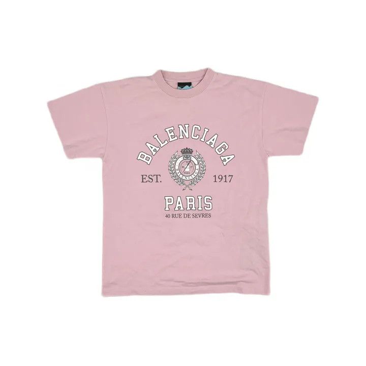 Balenciaga Balenciaga Pink Graphic Short Sleeve T-Shirt 0079 Size M / US 6-8 / IT 42-44 - 2 Thumbnail