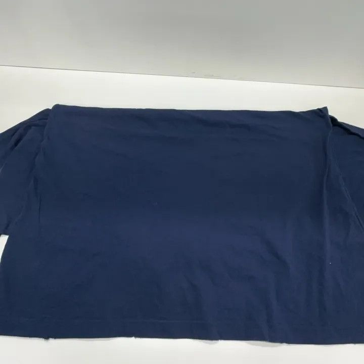 Balenciaga Balenciaga Blue Letter Print Short Sleeve T-Shirt 0079 Size S / US 4 / IT 40 - 4 Thumbnail