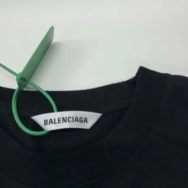 Balenciaga Multilingual Logo Black T-Shirt 0079
