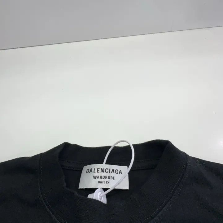 Balenciaga Balenciaga Logo Pattern Short Sleeve Tee 0079 Size S / US 4 / IT 40 - 4 Thumbnail