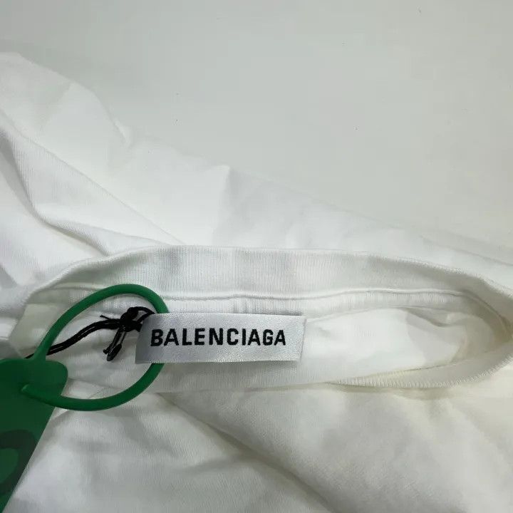 Balenciaga Balenciaga Logo Round Neck Short Sleeve T-Shirt 0079 Size S / US 4 / IT 40 - 5 Thumbnail