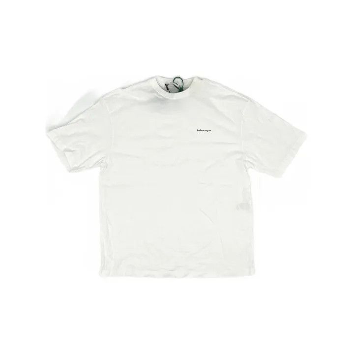Balenciaga Balenciaga Logo Round Neck Short Sleeve T-Shirt 0079 Size S / US 4 / IT 40 - 2 Thumbnail