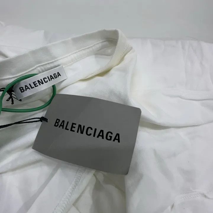 Balenciaga Balenciaga Logo Round Neck Short Sleeve T-Shirt 0079 Size S / US 4 / IT 40 - 6 Thumbnail