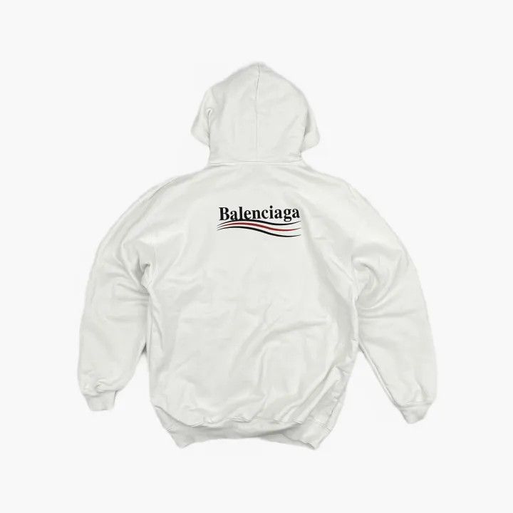 Balenciaga Balenciaga Women's Casual Hoodie in White 0079 Size S / US 4 / IT 40 - 3 Thumbnail
