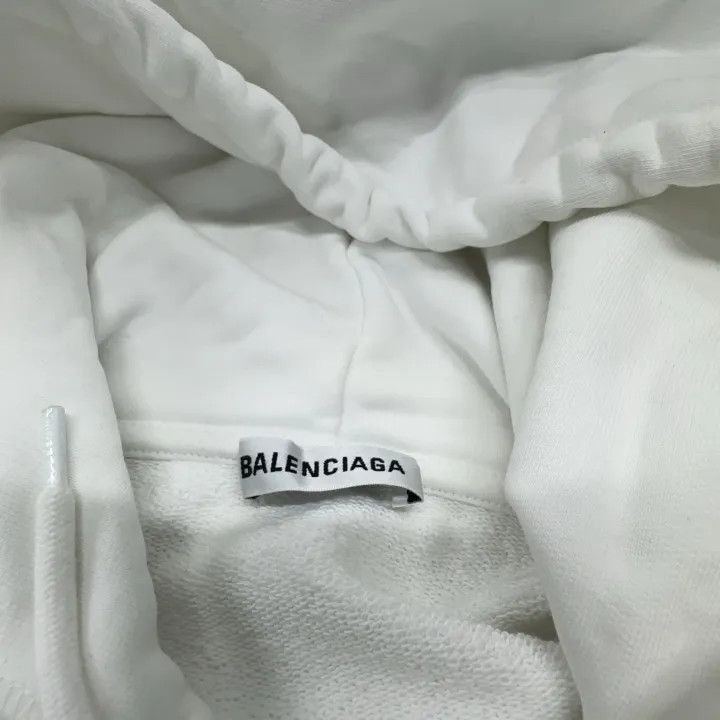Balenciaga Balenciaga Women's Casual Hoodie in White 0079 Size S / US 4 / IT 40 - 5 Thumbnail
