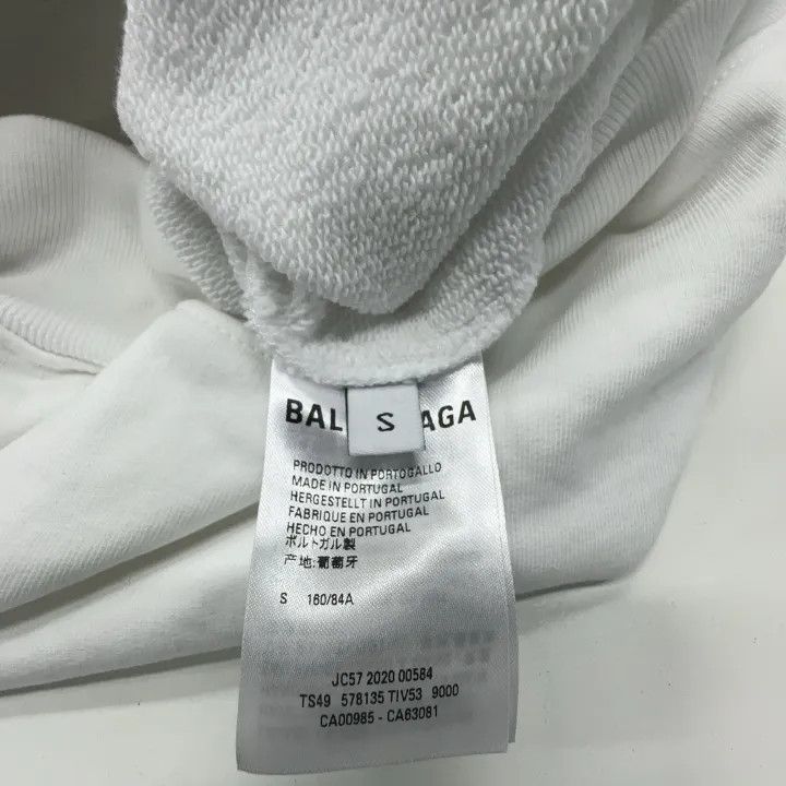 Balenciaga Balenciaga Women's Casual Hoodie in White 0079 Size S / US 4 / IT 40 - 4 Thumbnail
