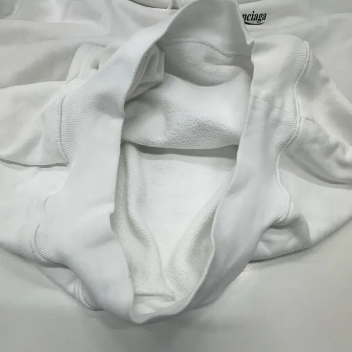 Balenciaga Balenciaga Women's Casual Hoodie in White 0079 Size S / US 4 / IT 40 - 6 Thumbnail