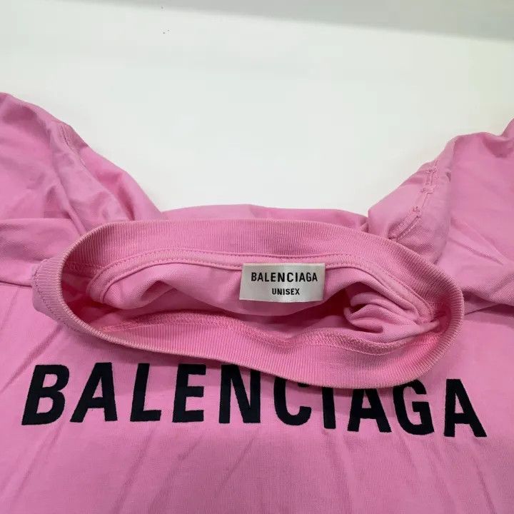 Balenciaga Balenciaga Pink Heart Logo T-Shirt 0079 Size S / US 4 / IT 40 - 6 Thumbnail