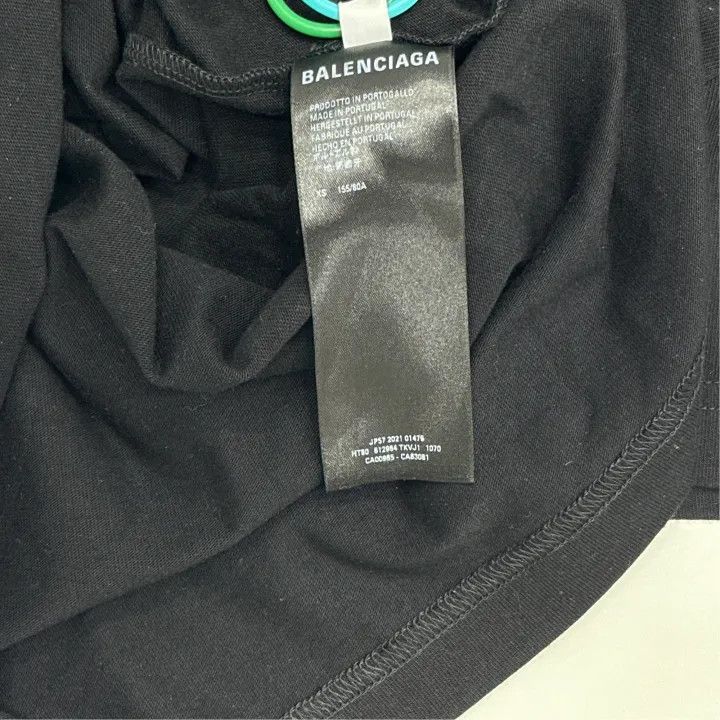 Balenciaga Balenciaga Logo Pattern Slim Fit T-Shirt 0079 Size XS / US 0-2 / IT 36-38 - 4 Thumbnail