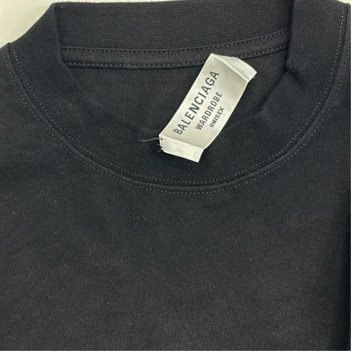 Balenciaga Balenciaga Logo Pattern Slim Fit T-Shirt 0079 Size XS / US 0-2 / IT 36-38 - 5 Thumbnail