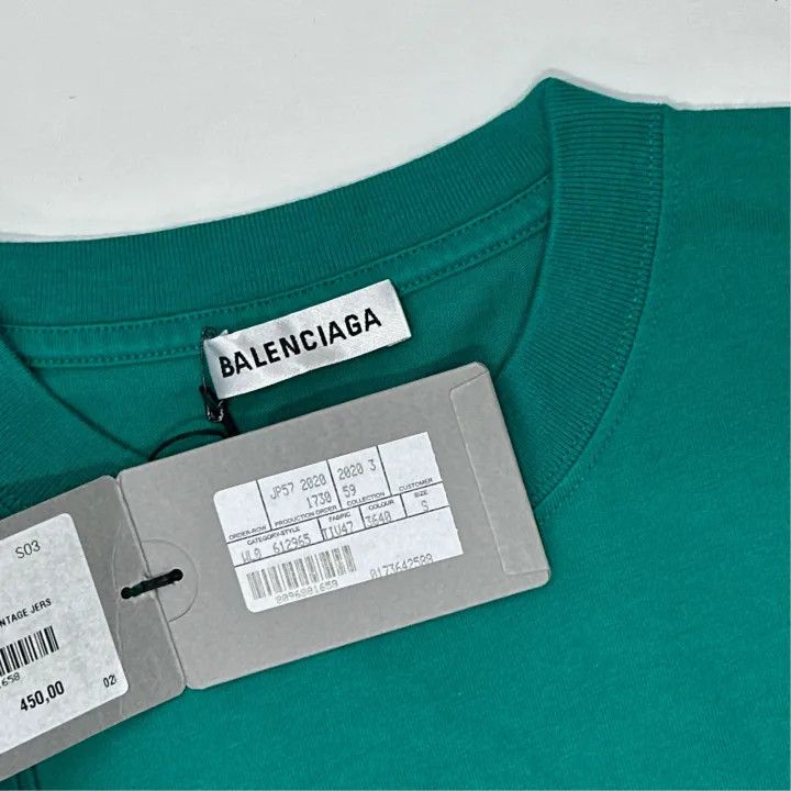 Balenciaga Balenciaga Vintage Graphic Knit T-Shirt for Women 0079 Size S / US 4 / IT 40 - 2 Thumbnail