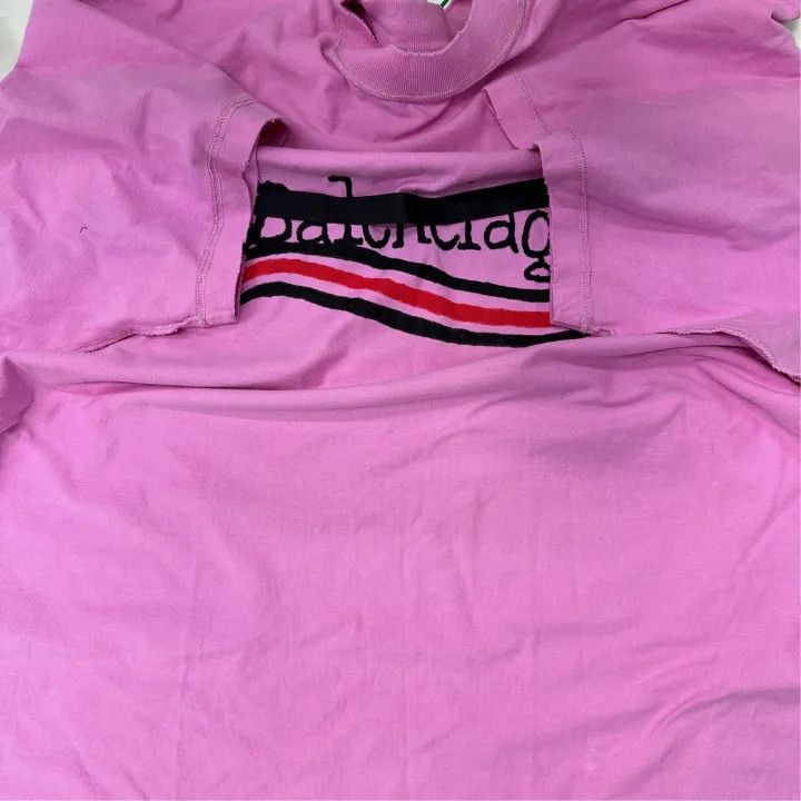 Balenciaga Balenciaga Logo Printed T-Shirt for Women 0079 Size M / US 6-8 / IT 42-44 - 4 Thumbnail