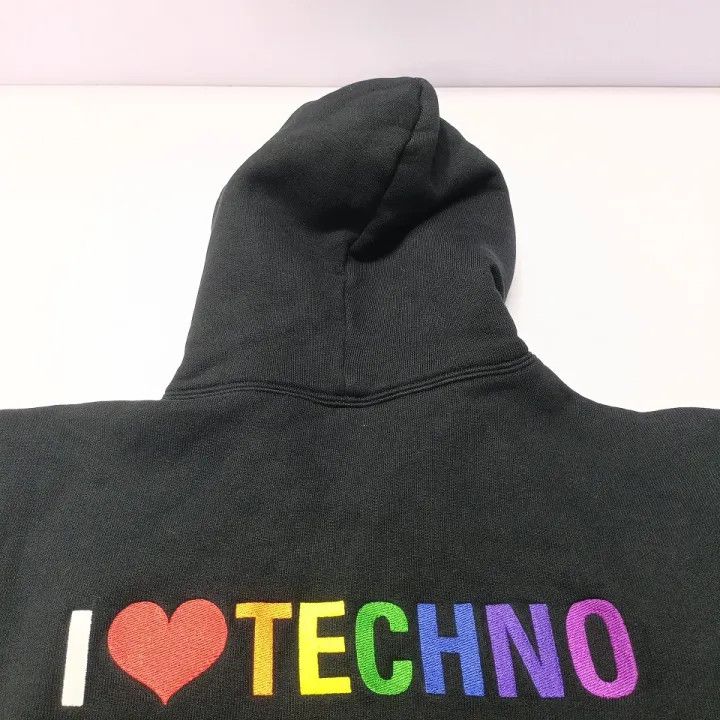 Balenciaga Balenciaga Black Hooded Zip-Up Long Sleeve Sweatshirt 0079 Size S / US 4 / IT 40 - 4 Thumbnail