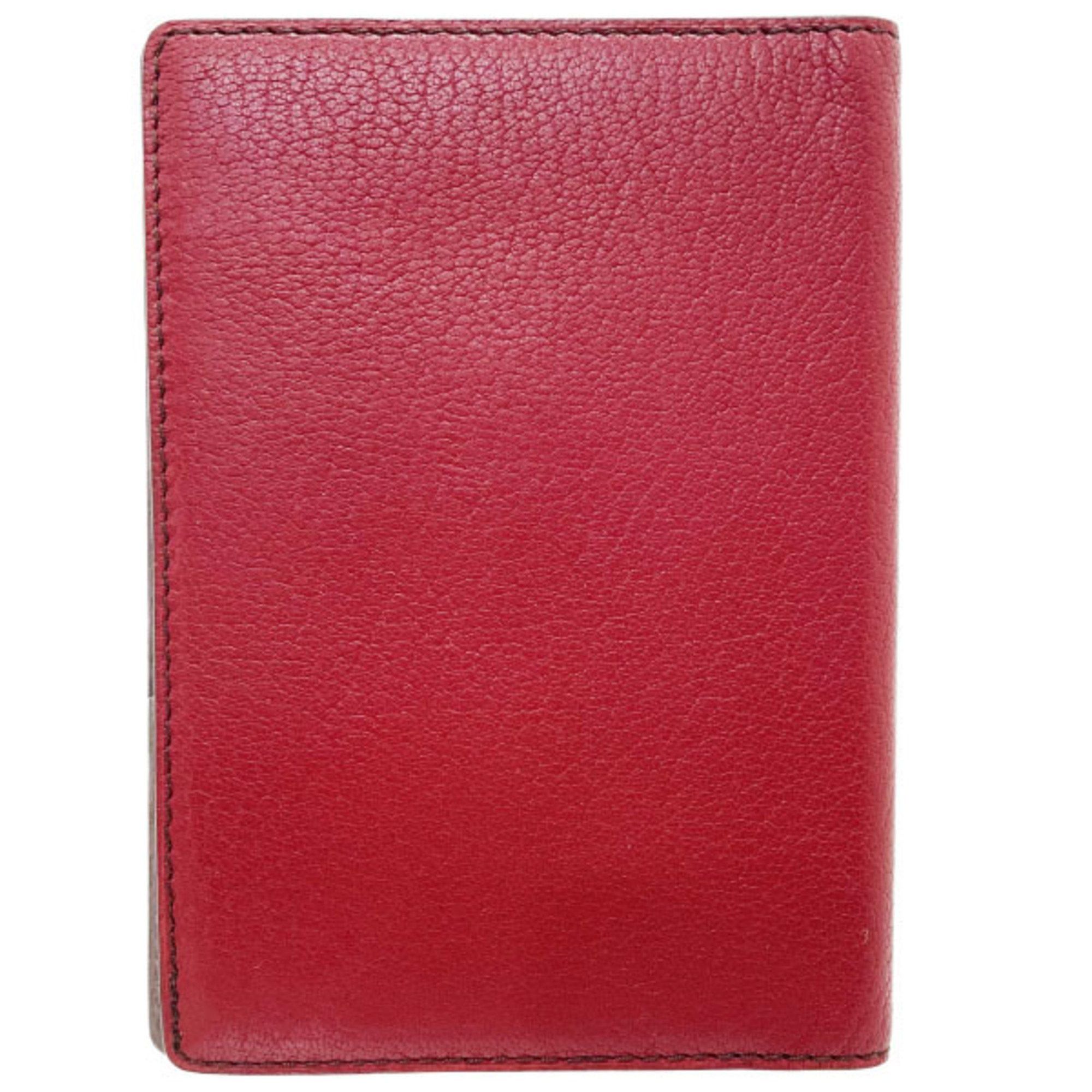 Cartier Cartier Passport Case Leather Red Cover Holder Travel Goods TT-14908 Size ONE SIZE - 2 Thumbnail