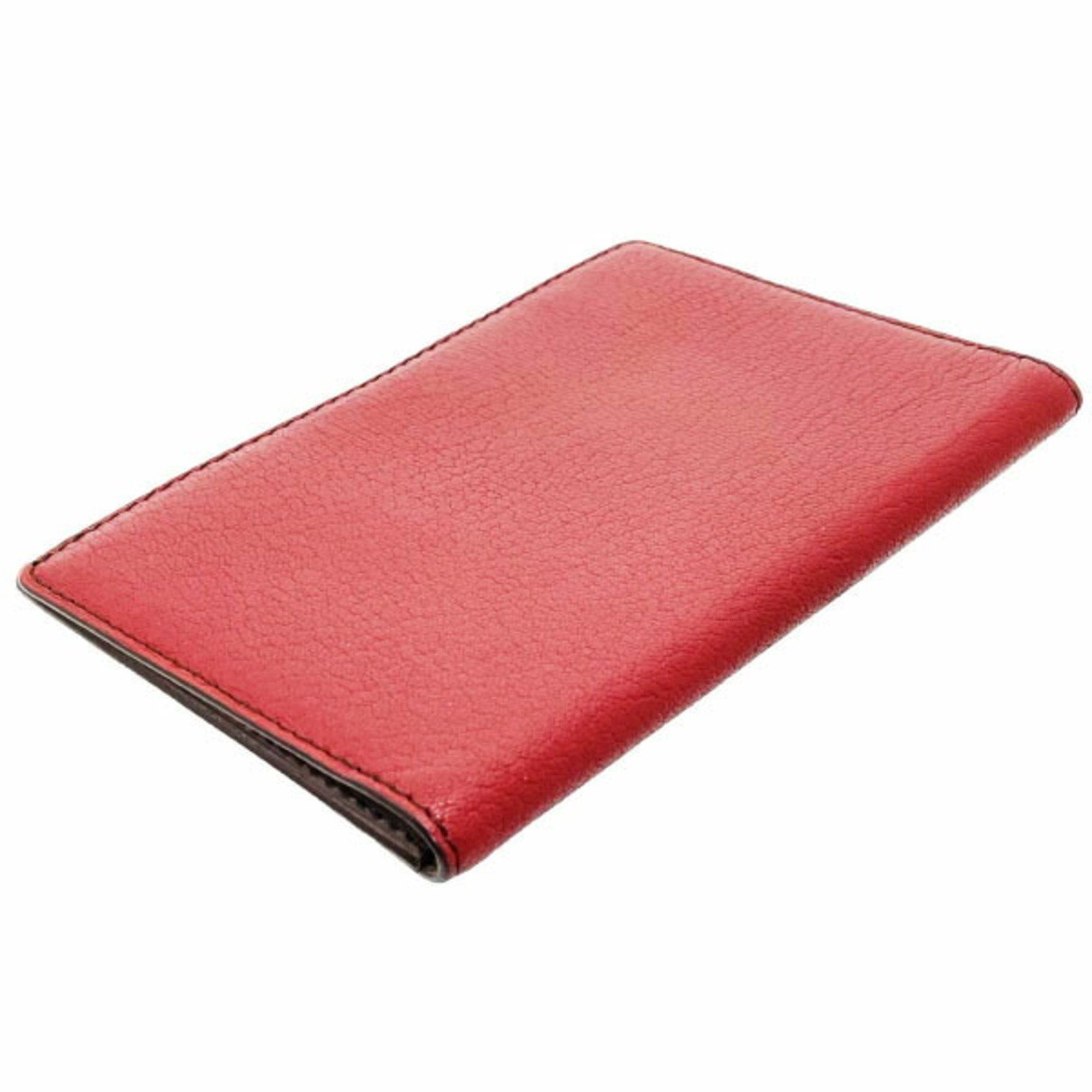 Cartier Cartier Passport Case Leather Red Cover Holder Travel Goods TT-14908 Size ONE SIZE - 3 Thumbnail