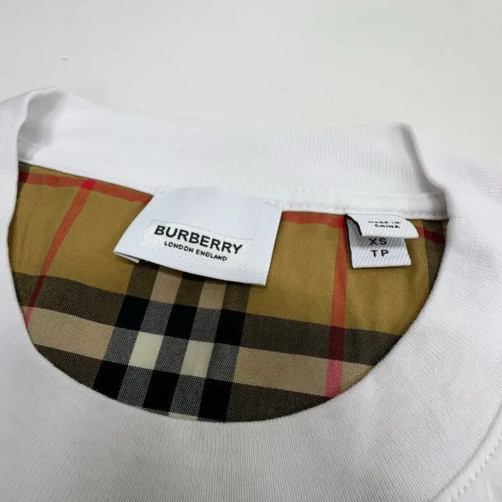 Burberry Burberry Classic Check Cotton Short Sleeve T-Shirt 0079 Size XS / US 0-2 / IT 36-38 - 4 Thumbnail