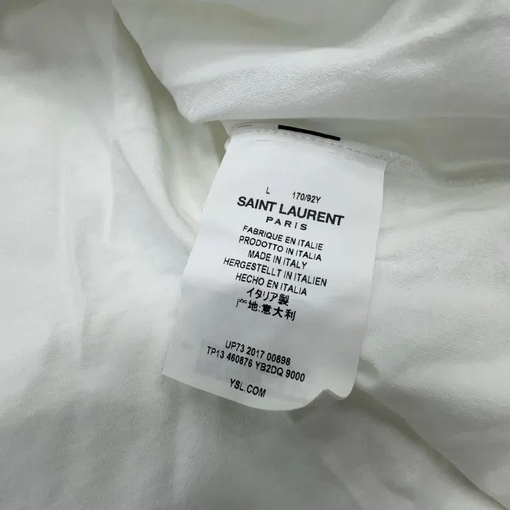 Saint Laurent Paris Saint Laurent SS21 Logo Cotton T-Shirt for Women 0079 Size L / US 10 / IT 46 - 4 Thumbnail