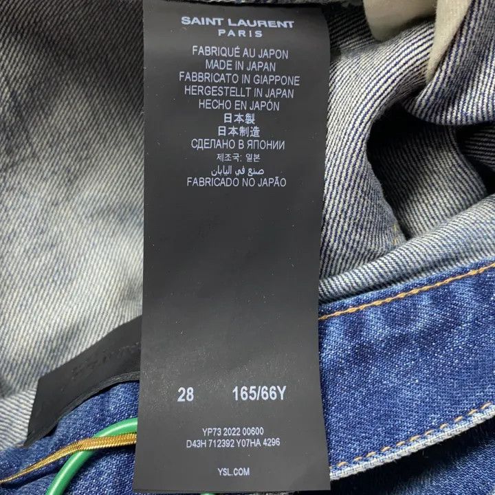 Saint Laurent Paris Saint Laurent SS23 Wash Button Straight Leg Jeans 0079 Size 28" / US 6 / IT 42 - 5 Thumbnail