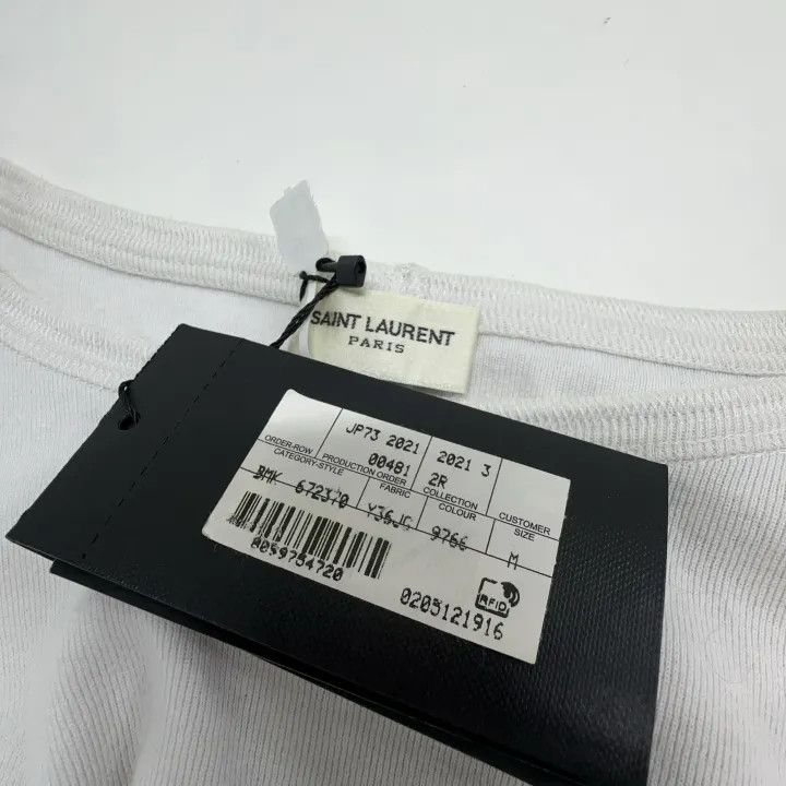 Saint Laurent Paris Saint Laurent SS21 Logo Print T-Shirt for Women 0079 Size M / US 6-8 / IT 42-44 - 6 Thumbnail