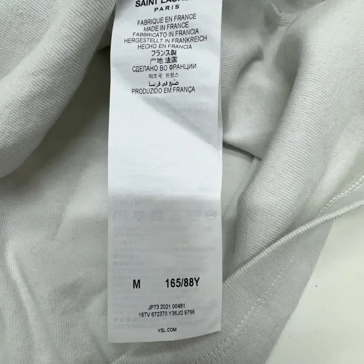 Saint Laurent Paris Saint Laurent SS21 Logo Print T-Shirt for Women 0079 Size M / US 6-8 / IT 42-44 - 4 Thumbnail