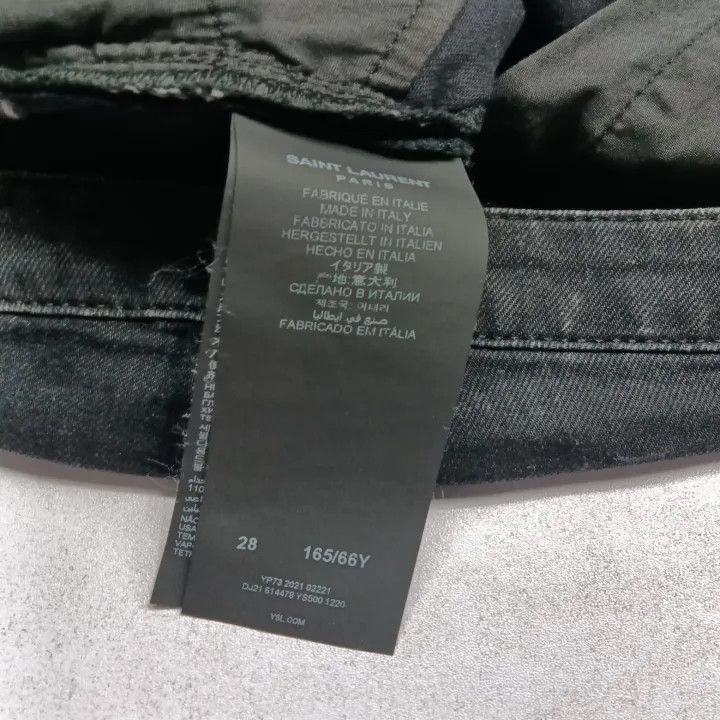 Saint Laurent Paris Saint Laurent High-Waist Black Skinny Jeans 0079 Size 28" / US 6 / IT 42 - 4 Thumbnail