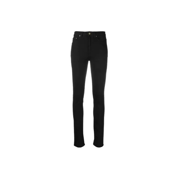 Saint Laurent Paris Saint Laurent High-Waist Black Skinny Jeans 0079 Size 28" / US 6 / IT 42 - 2 Thumbnail