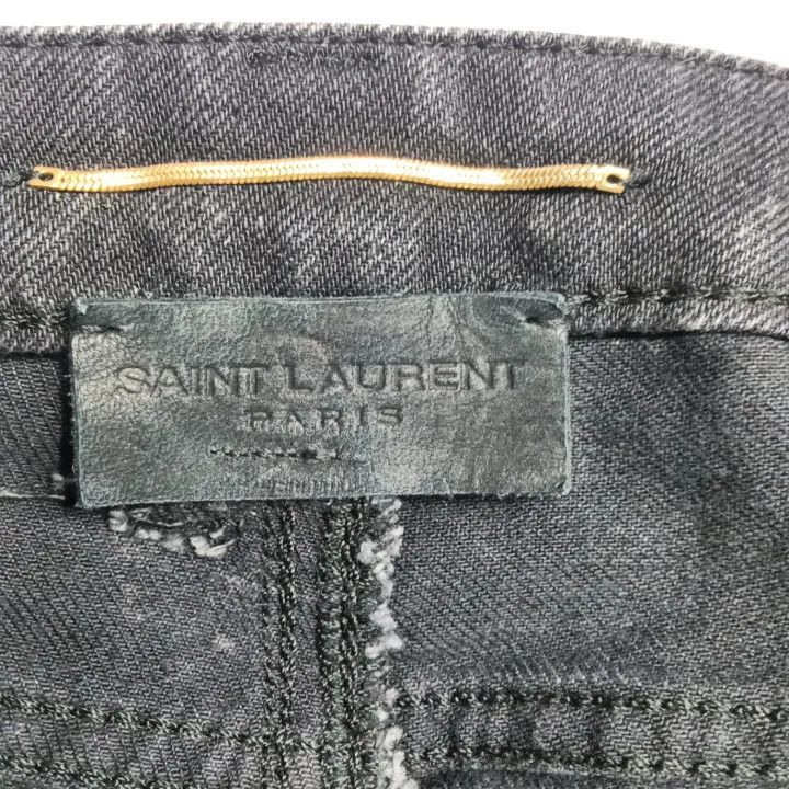 Saint Laurent Paris Saint Laurent High-Waist Black Skinny Jeans 0079 Size 28" / US 6 / IT 42 - 3 Thumbnail