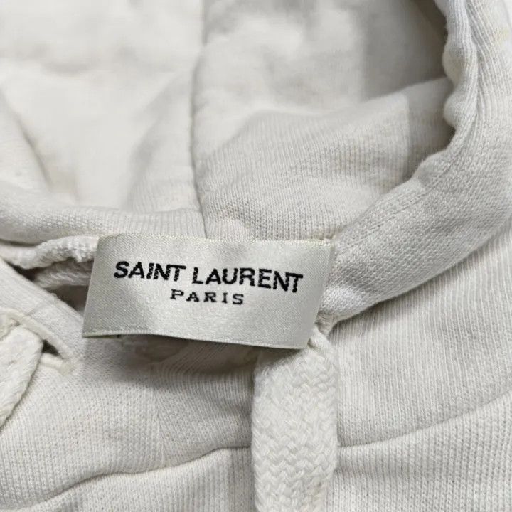 Saint Laurent Paris Saint Laurent Logo Drawstring Hoodie for Women 0079 Size S / US 4 / IT 40 - 3 Thumbnail