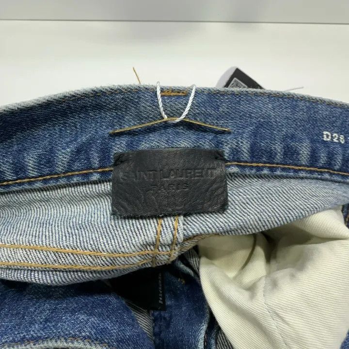 Saint Laurent Paris Saint Laurent Blue Low Waist Denim Pants 0079 Size 25" / US 0 / IT 36 - 5 Thumbnail