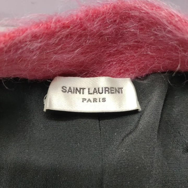 Saint Laurent Paris Saint Laurent Pink Leopard Print Cardigan 0079 Size XS / US 0-2 / IT 36-38 - 4 Thumbnail